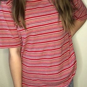 vintage! striped baggy shirt